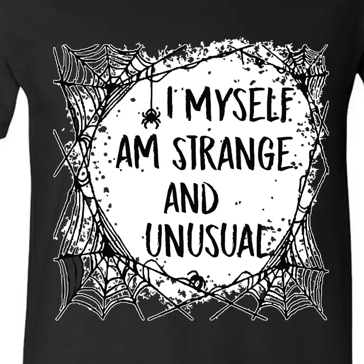 Strange And Unusual Spooky Halloween V-Neck T-Shirt