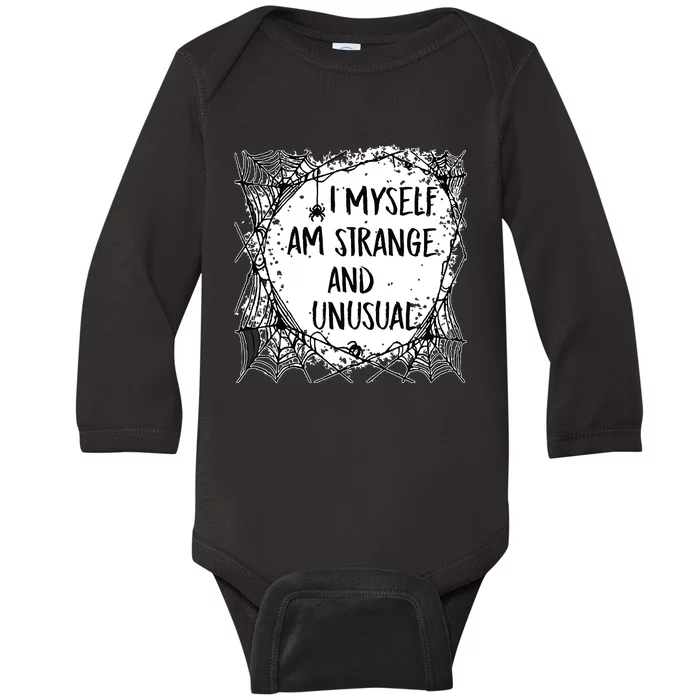 Strange And Unusual Spooky Halloween Baby Long Sleeve Bodysuit