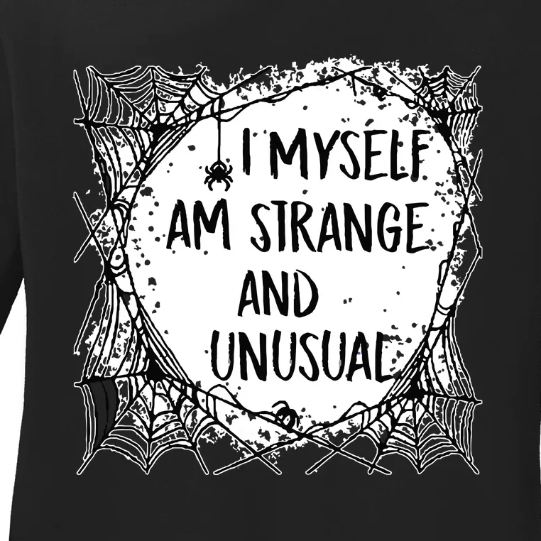 Strange And Unusual Spooky Halloween Ladies Long Sleeve Shirt