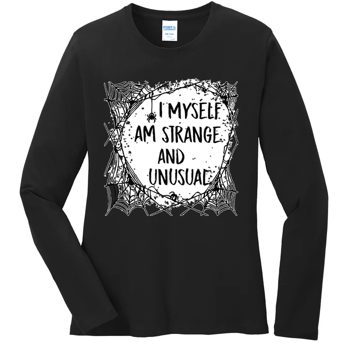 Strange And Unusual Spooky Halloween Ladies Long Sleeve Shirt