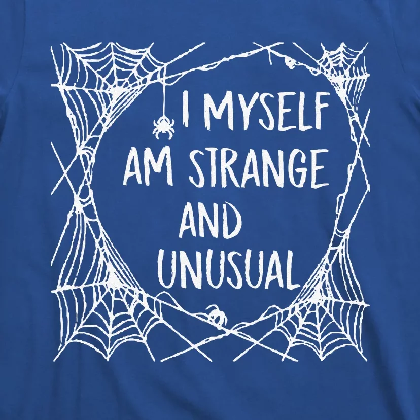 Strange And Unusual Spooky Spider Halloween 80s 90s Fans Sweatshirt T-Shirt