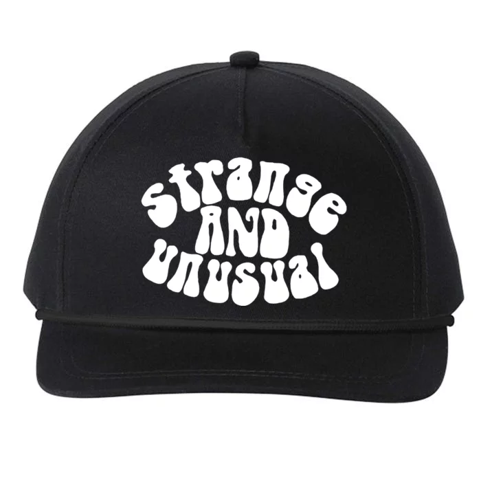 Strange And Unusual Snapback Five-Panel Rope Hat