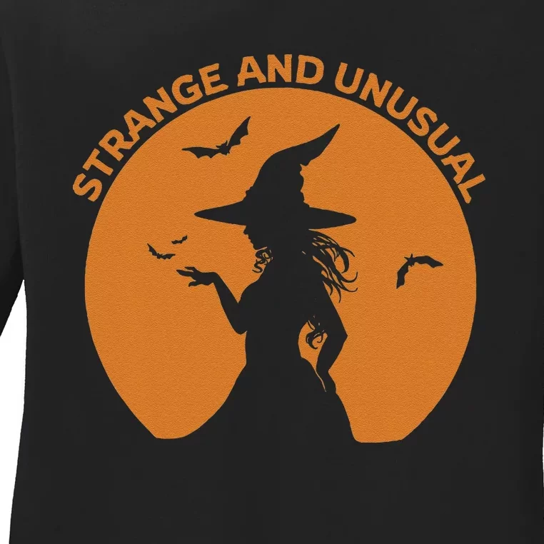 Strange And Unusual Halloween Witch Ladies Long Sleeve Shirt