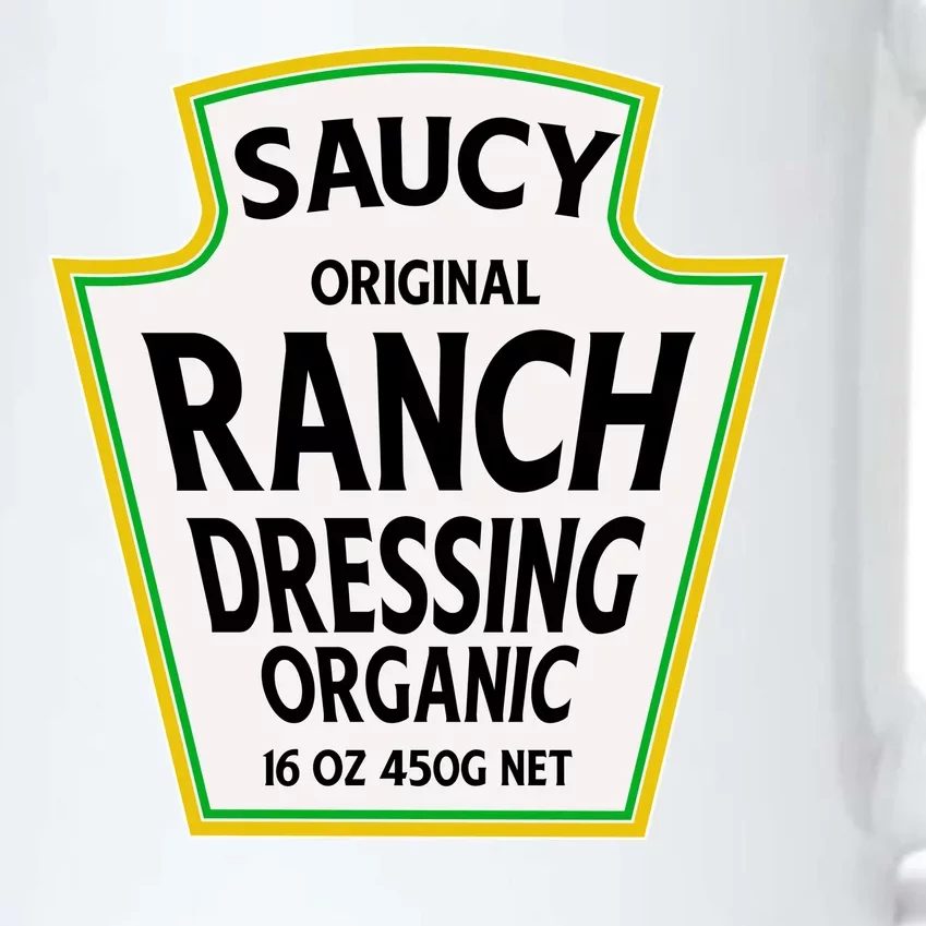 Saucy Original Ranch Dressing Costume Black Color Changing Mug