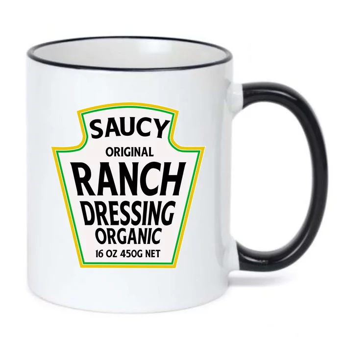 Saucy Original Ranch Dressing Costume Black Color Changing Mug