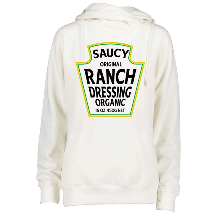 Saucy Original Ranch Dressing Costume Womens Funnel Neck Pullover Hood