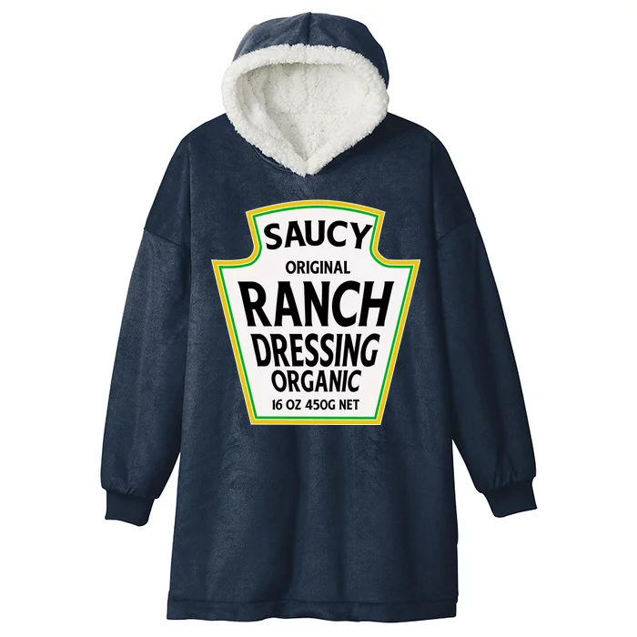 Saucy Original Ranch Dressing Costume Hooded Wearable Blanket