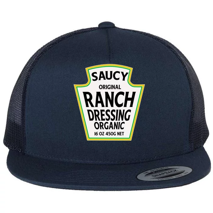 Saucy Original Ranch Dressing Costume Flat Bill Trucker Hat