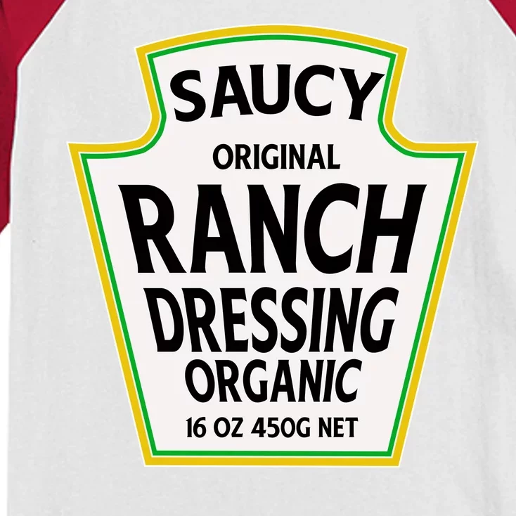 Saucy Original Ranch Dressing Costume Kids Colorblock Raglan Jersey