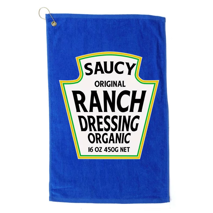 Saucy Original Ranch Dressing Costume Platinum Collection Golf Towel