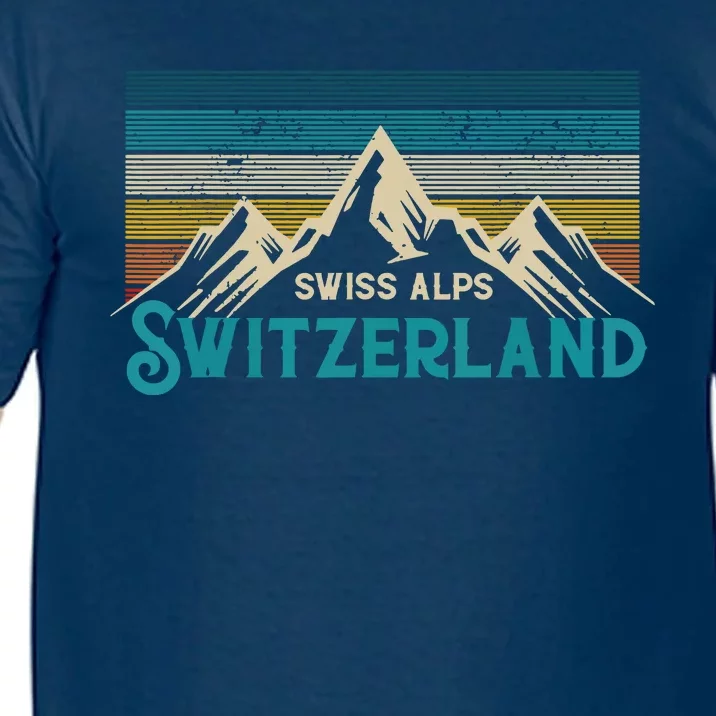 Switzerland Alps Vintage Mountains Swiss Souvenir Gift Comfort Colors T-Shirt