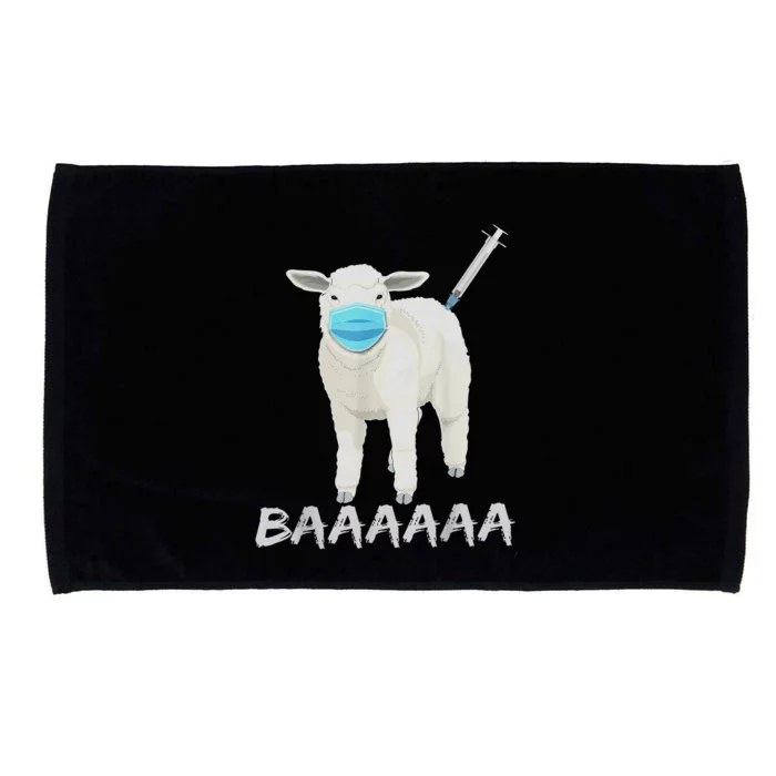 Sheeple Anti Vaccine And Mask Microfiber Hand Towel