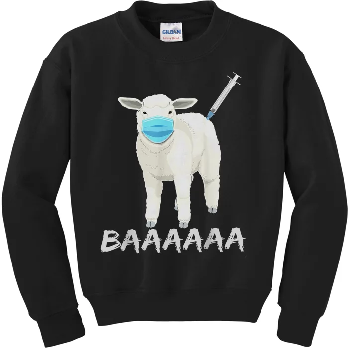 Sheeple Anti Vaccine And Mask Kids Sweatshirt