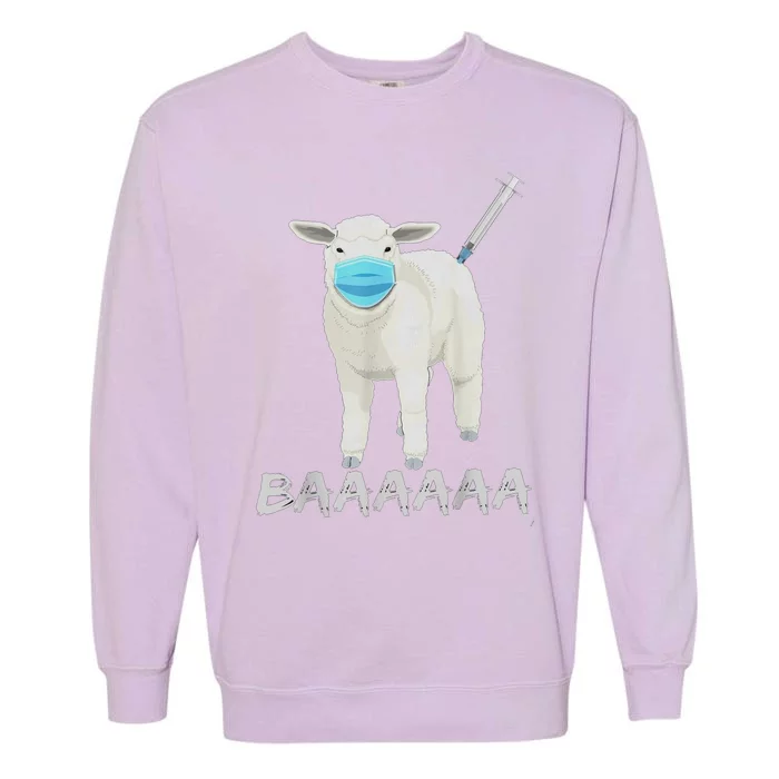 Sheeple Anti Vaccine And Mask Garment-Dyed Sweatshirt