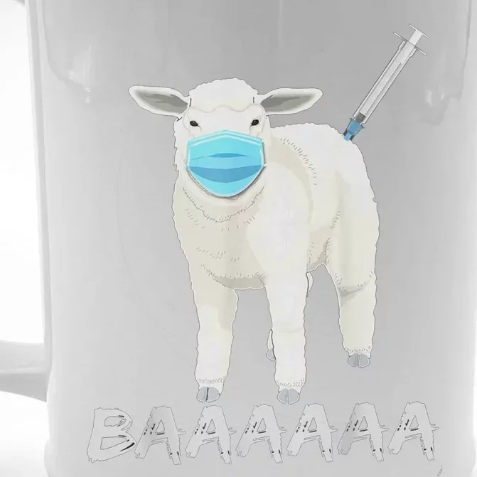 Sheeple Anti Vaccine And Mask Front & Back Beer Stein