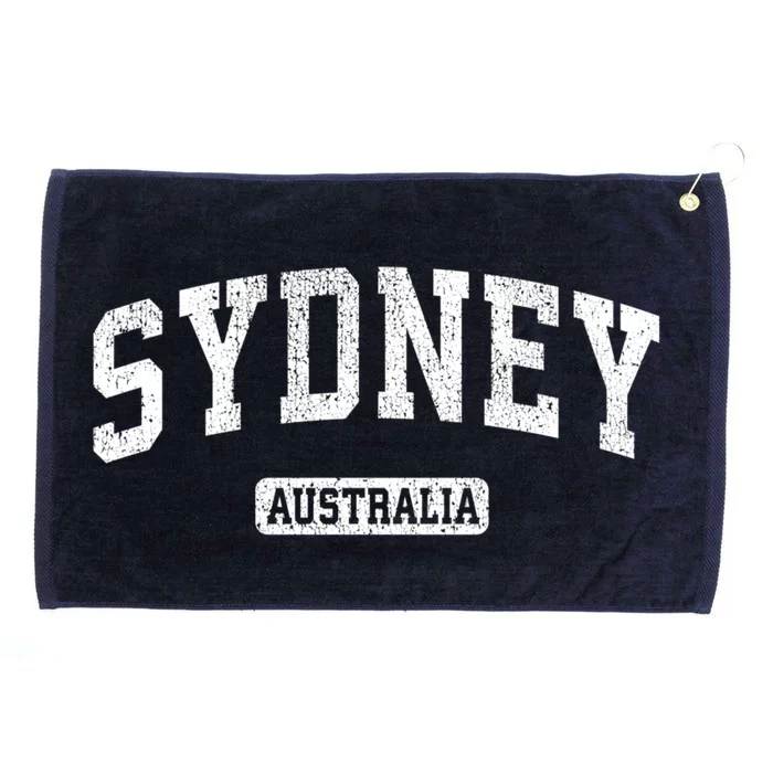 Sydney Australia Vintage Sports Design Long Sleeve Grommeted Golf Towel