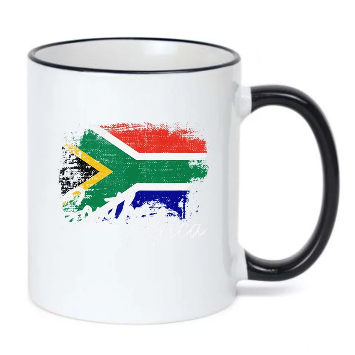 South Africa Vintage Flag South African Pride Roots Black Color Changing Mug