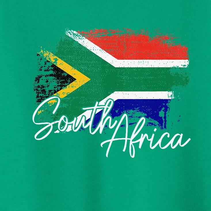 South Africa Vintage Flag South African Pride Roots Toddler T-Shirt