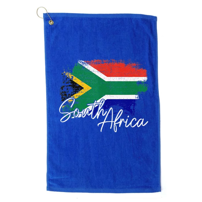 South Africa Vintage Flag South African Pride Roots Platinum Collection Golf Towel