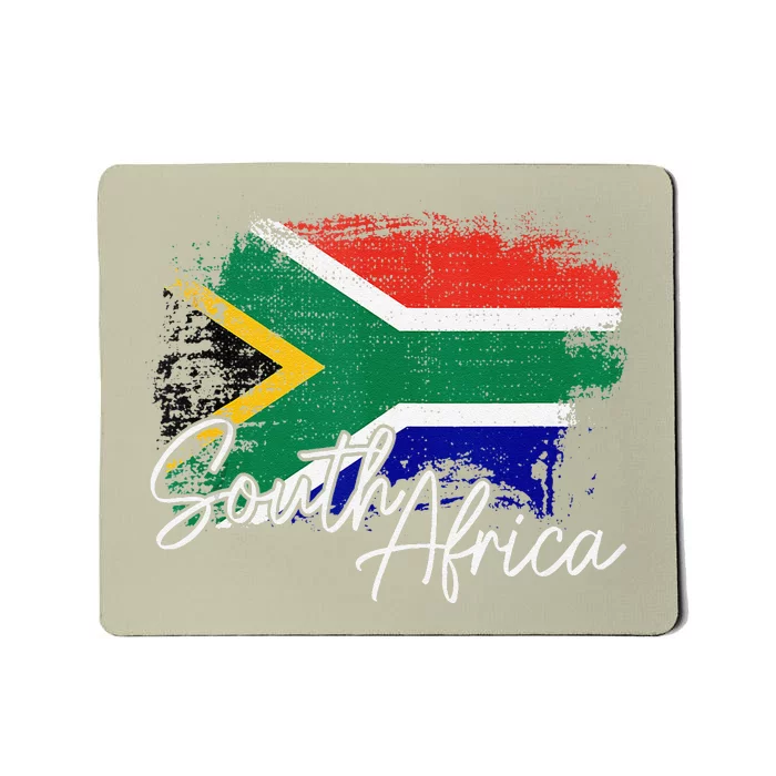 South Africa Vintage Flag South African Pride Roots Mousepad