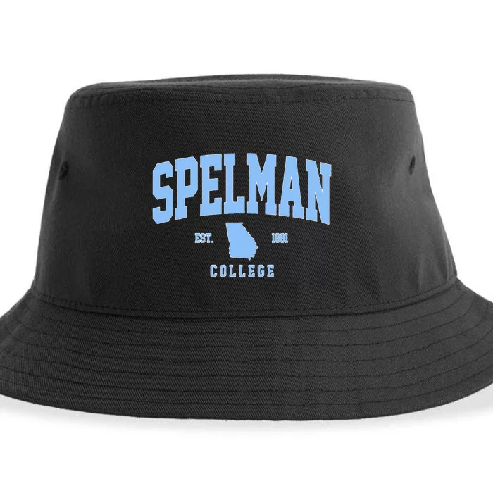 Spelman Arch Vintage Retro College Athletic Sports Outfits Sustainable Bucket Hat