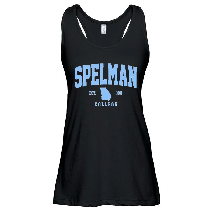 Spelman Arch Vintage Retro College Athletic Sports Outfits Ladies Essential Flowy Tank