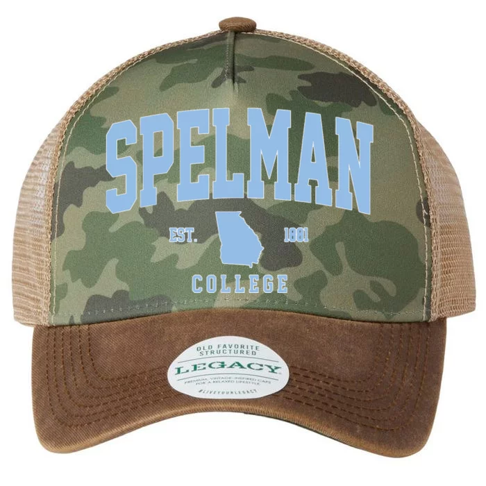 Spelman Arch Vintage Retro College Athletic Sports Outfits Legacy Tie Dye Trucker Hat