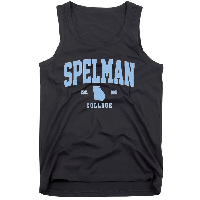 Spelman Arch Vintage Retro College Athletic Sports Outfits Tank Top