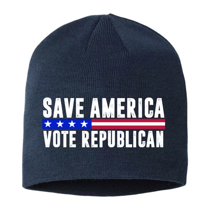 Save America Vote Republican Vintage 8 1/2in Sustainable Knit Beanie