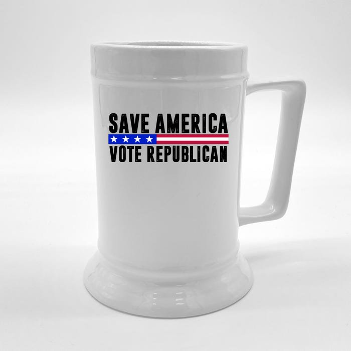 Save America Vote Republican Vintage Front & Back Beer Stein