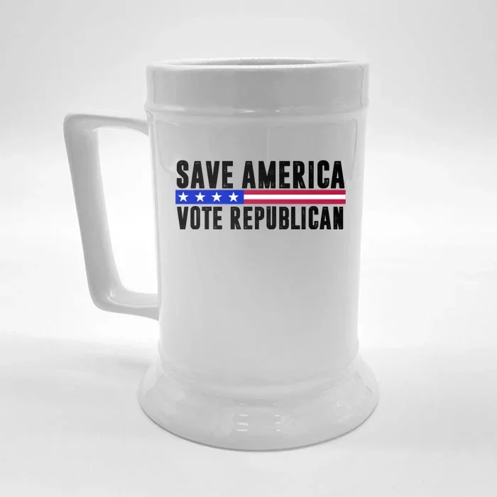 Save America Vote Republican Vintage Front & Back Beer Stein