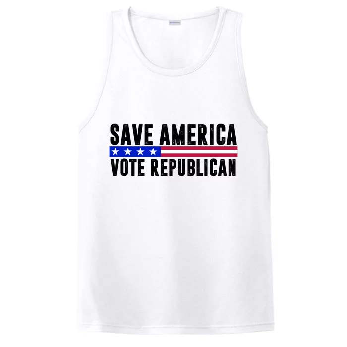 Save America Vote Republican Vintage Performance Tank