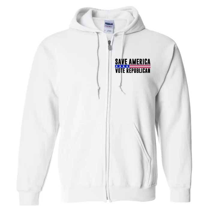 Save America Vote Republican Vintage Full Zip Hoodie