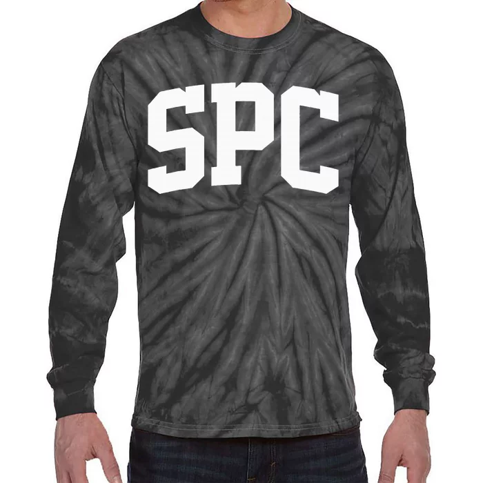 Spc Arch Vintage College Athletic Sport Tie-Dye Long Sleeve Shirt