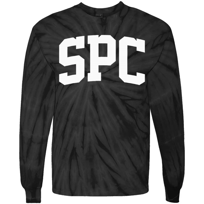 Spc Arch Vintage College Athletic Sport Tie-Dye Long Sleeve Shirt