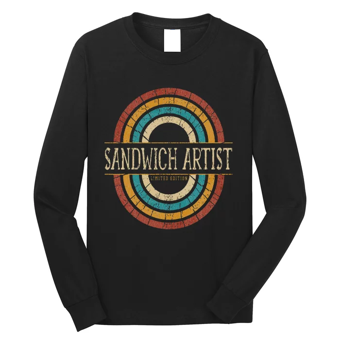 Sandwich Artist Vitnage Retro Long Sleeve Shirt