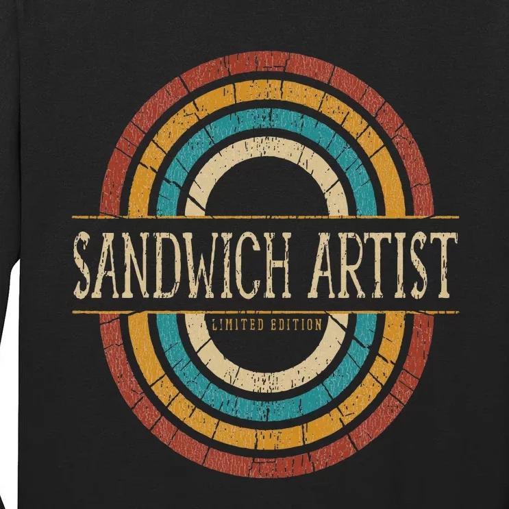 Sandwich Artist Vitnage Retro Tall Long Sleeve T-Shirt