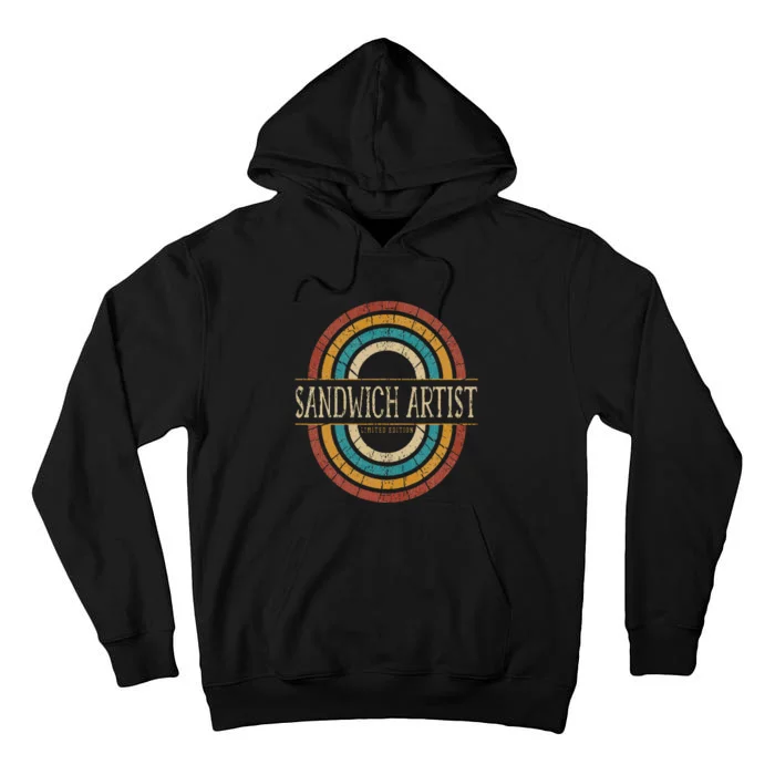 Sandwich Artist Vitnage Retro Tall Hoodie