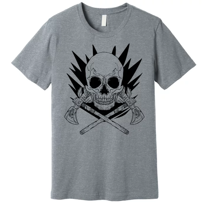 Skull Axe Vintage Premium T-Shirt