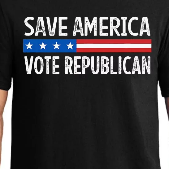 Save America Vote Republican Retro Style Pajama Set