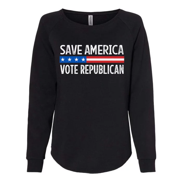 Save America Vote Republican Retro Style Womens California Wash Sweatshirt