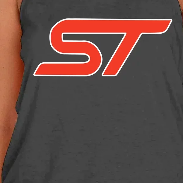 Sport Automobile Voiture St Women's Knotted Racerback Tank