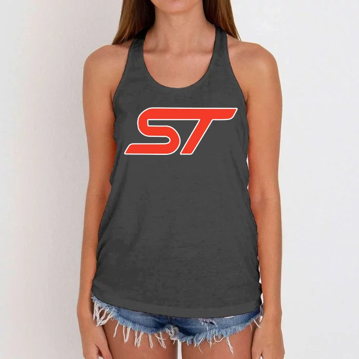 Sport Automobile Voiture St Women's Knotted Racerback Tank