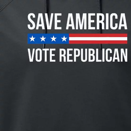 Save America Vote Republican Performance Fleece Hoodie