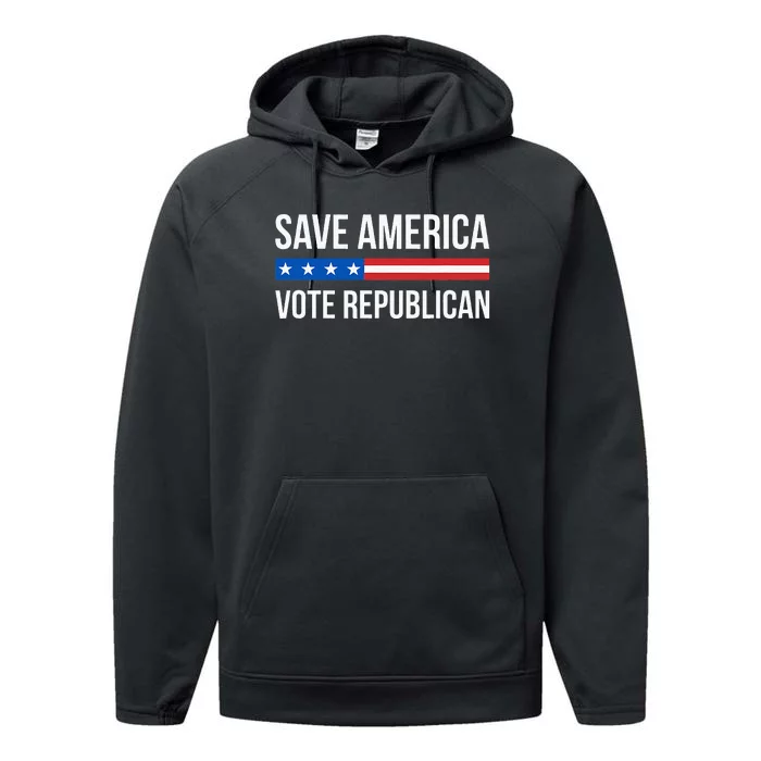 Save America Vote Republican Performance Fleece Hoodie