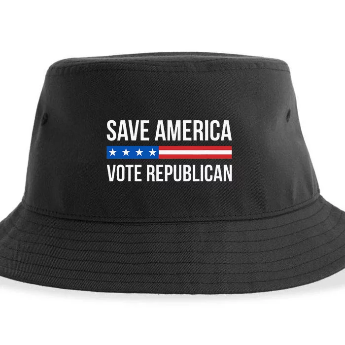 Save America Vote Republican Sustainable Bucket Hat