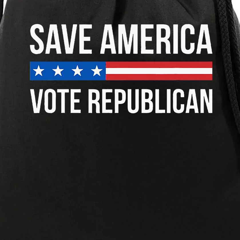 Save America Vote Republican Drawstring Bag