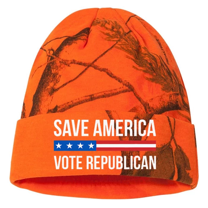 Save America Vote Republican Kati - 12in Camo Beanie