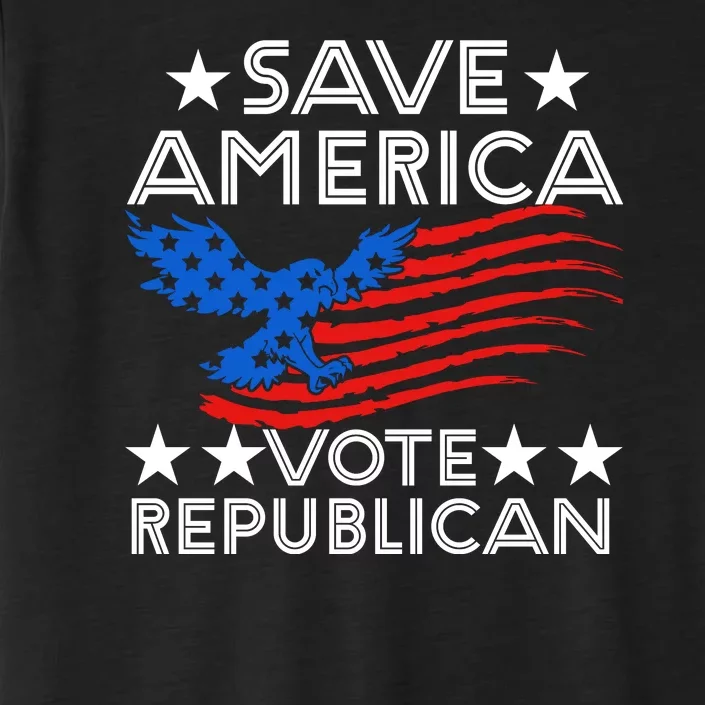 Save America Vote Republican Proud Conservative American ChromaSoft Performance T-Shirt