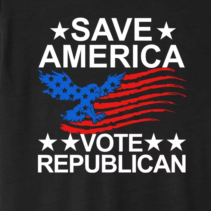 Save America Vote Republican Proud Conservative American ChromaSoft Performance T-Shirt